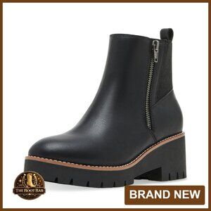 Waterproof Ankle Boots Suede Leather Rubber Sole All Weather